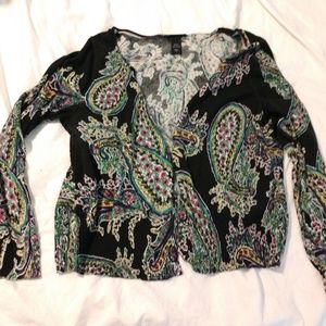 Lane Bryant Paisley cardigan 18/20